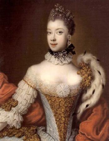 Esther Denner Portrait of Queen Charlotte oil painting image